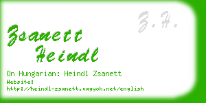 zsanett heindl business card